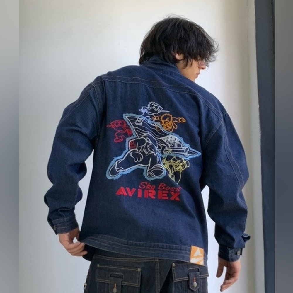 Men's Avirex Indigo | Blue Casual Denim Jacket NWT